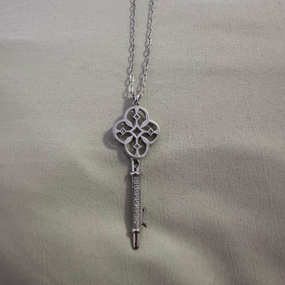 Sterling Silver Key Necklace